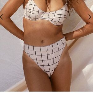 NWT Stone Fox Swim Yucca Plaid bottoms